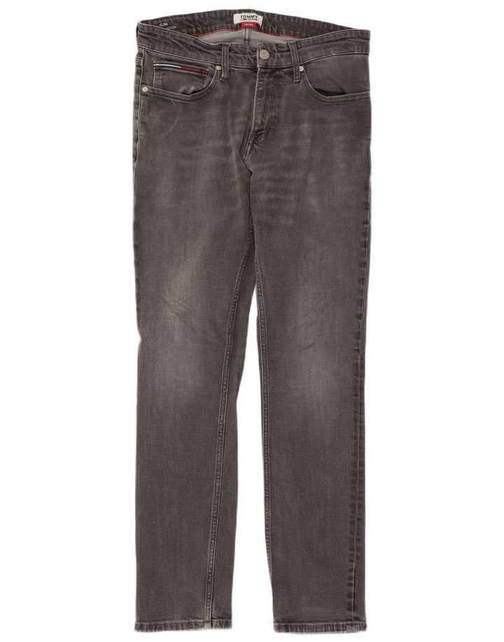 TOMMY HILFIGER Mens Scanton Slim Jeans W32 L30 Grey Cotton
