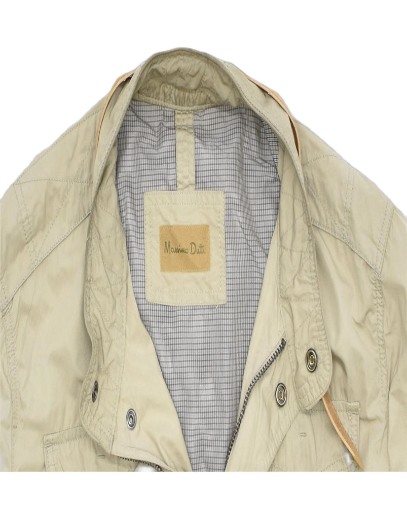 MASSIMO DUTTI Mens Utility Jacket UK 36 Small Grey | Vintage | Thrift | Second-Hand | Used Clothing | Messina Hembry 