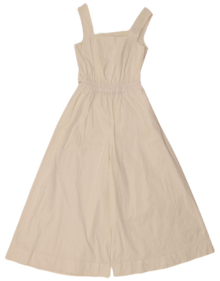 Cos Womens Sleeveless Jumpsuit EU 34 XS  White Cotton