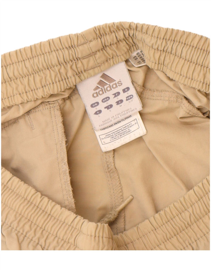 Adidas Mens Capri Tracksuit Trousers UK 10 Small  Beige Polyester
