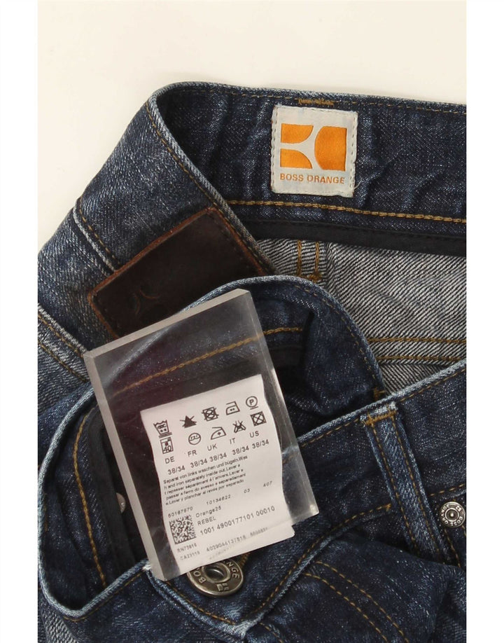 Boss Orange Mens Regular Fit Straight Jeans W38 L34 Blue Cotton