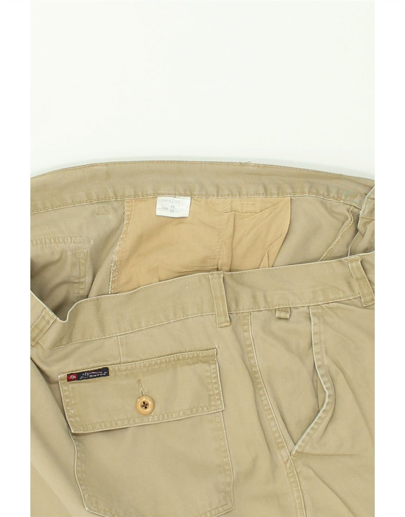 ROY ROGERS Mens Cargo Shorts IT 56 3XL W42 Beige Cotton | Vintage Roy Rogers | Thrift | Second-Hand Roy Rogers | Used Clothing | Messina Hembry 