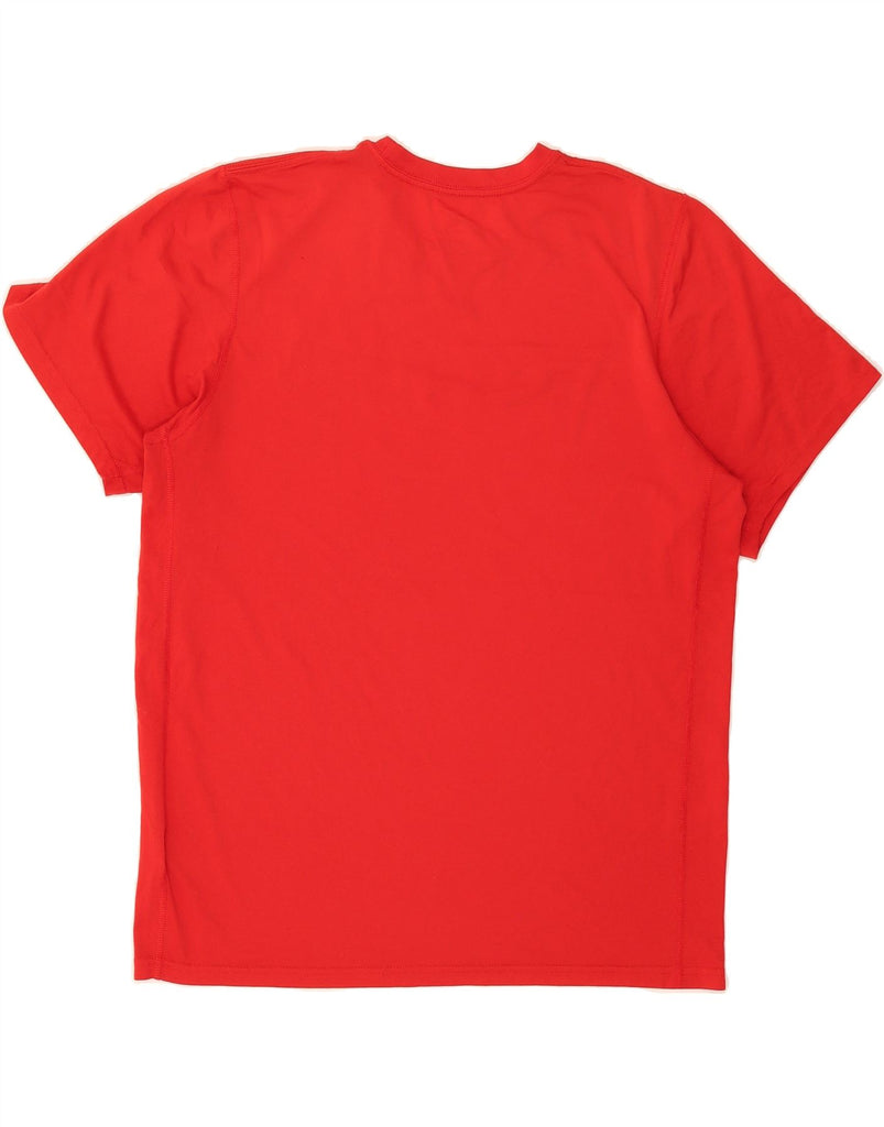 NIKE Mens Dri Fit Graphic T-Shirt Top Medium Red Polyester Vintage Nike and Second-Hand Nike from Messina Hembry 