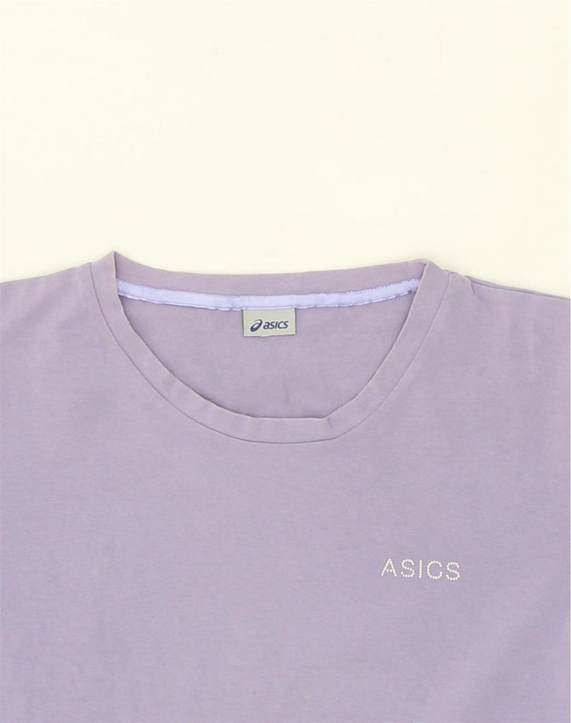 OASIS Womens T-Shirt Top UK 14 Large Purple Cotton | Vintage Oasis | Thrift | Second-Hand Oasis | Used Clothing | Messina Hembry 