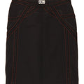 BYBLOS Womens Straight Skirt W28 Medium  Black Polyamide Vintage Byblos and Second-Hand Byblos from Messina Hembry 