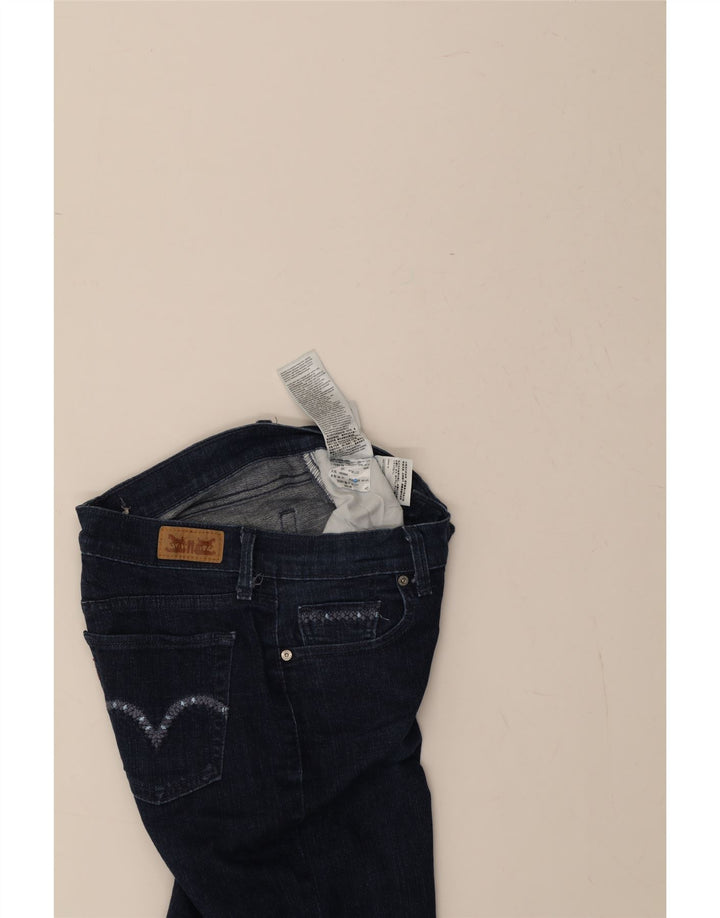 LEVI'S Womens Slim Jeans W26 L32 Navy Blue Cotton Vintage Levi's and Second-Hand Levi's from Messina Hembry 