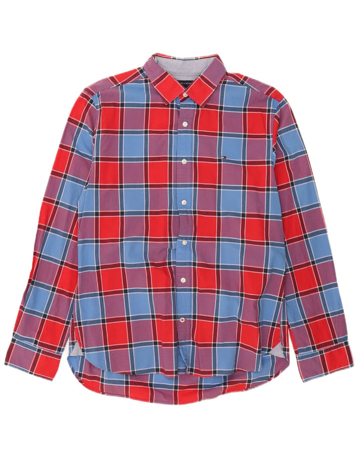 Tommy Hilfiger Mens Shirt Medium Multicoloured Check Cotton
