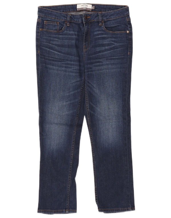 Fat Face Womens Slim Cropped Jeans UK 10 Small W30 L24 Blue Cotton