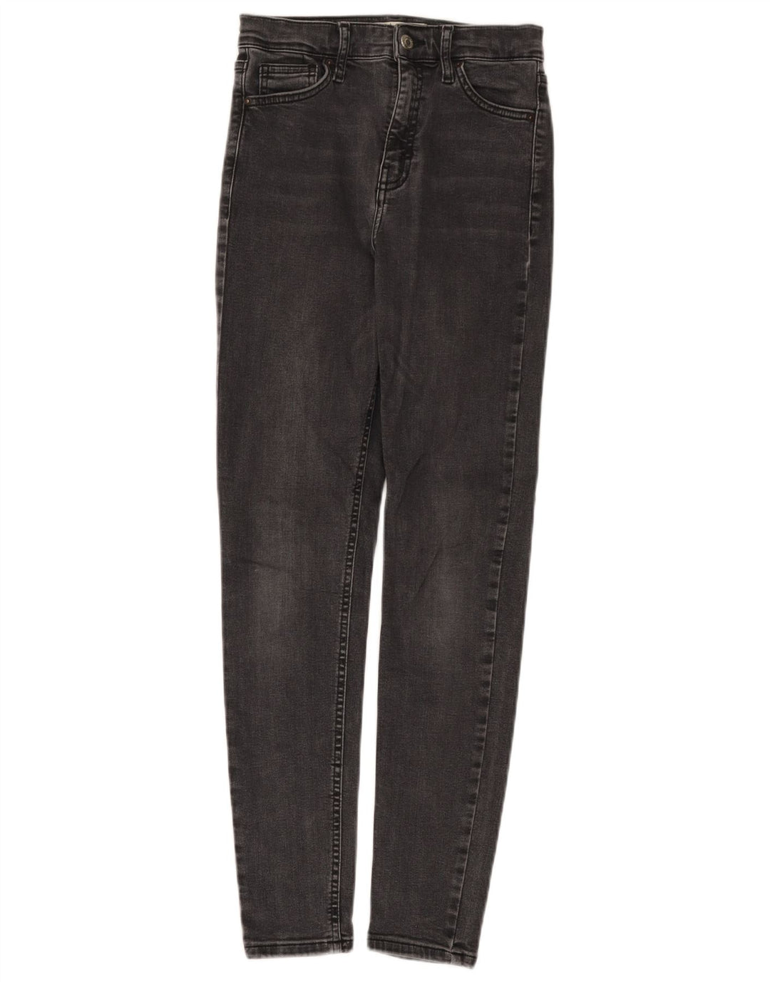 Topshop Womens Jamie Skinny Jeans W25 L28 Grey Polyester