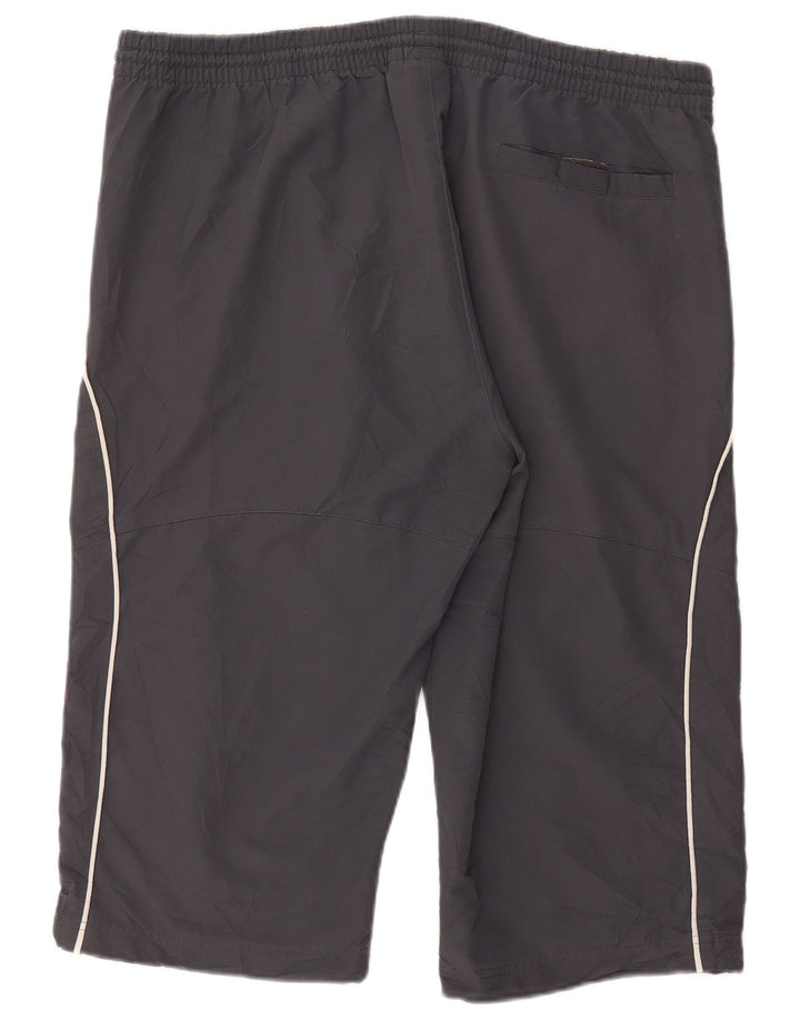 Adidas Mens Graphic Bermuda Sport Shorts XL Grey Polyester