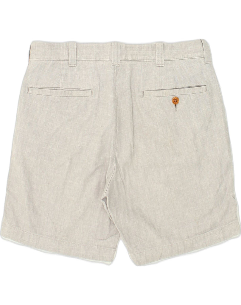 J. CREW Womens Stanton Chino Shorts W29 Medium Grey Linen | Vintage J. Crew | Thrift | Second-Hand J. Crew | Used Clothing | Messina Hembry 