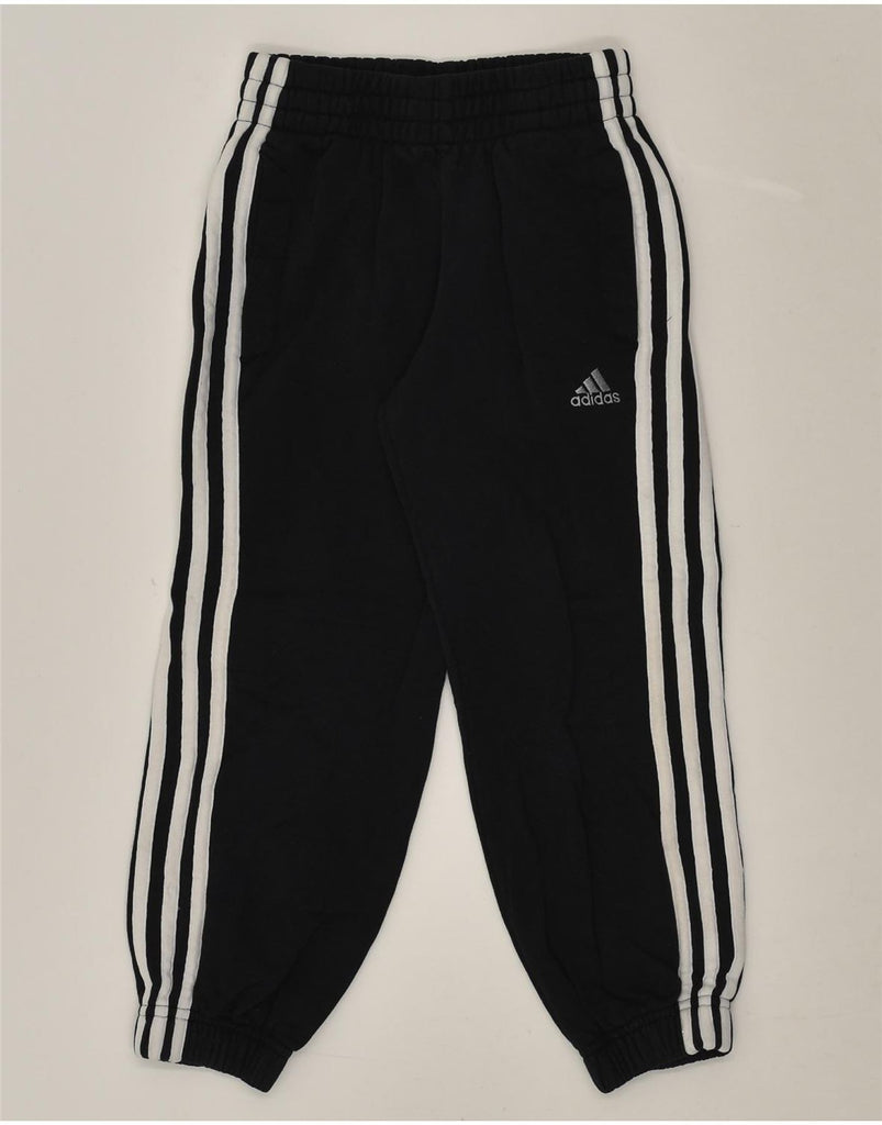 ADIDAS Boys Tracksuit Trousers Joggers 5-6 Years Black Cotton | Vintage Adidas | Thrift | Second-Hand Adidas | Used Clothing | Messina Hembry 