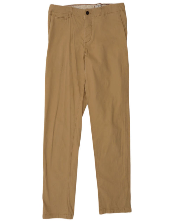 JACK & JONES Mens Slim Chino Trousers W34 L34 Beige Cotton