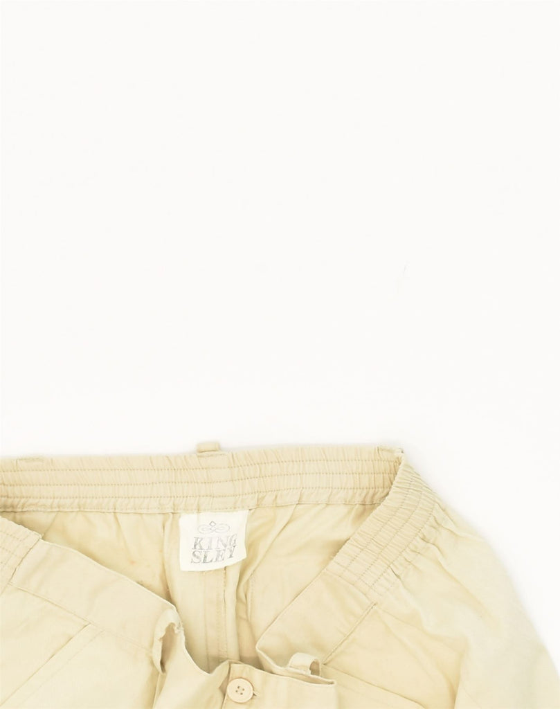 VINTAGE Womens Chino Shorts W35 Large Yellow Cotton | Vintage Vintage | Thrift | Second-Hand Vintage | Used Clothing | Messina Hembry 