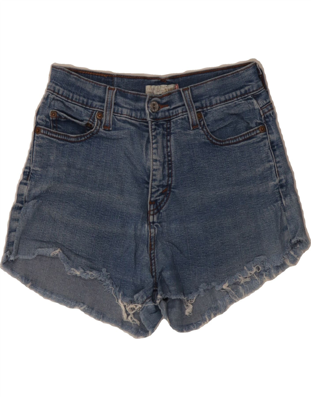 LEVI'S Womens 512 Denim Shorts US 8 Medium W28  Blue Cotton Vintage Levi's and Second-Hand Levi's from Messina Hembry 