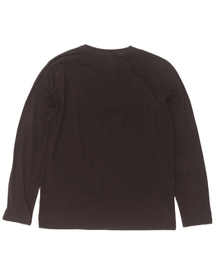 Pickwick Mens Graphic Top Long Sleeve Large Black