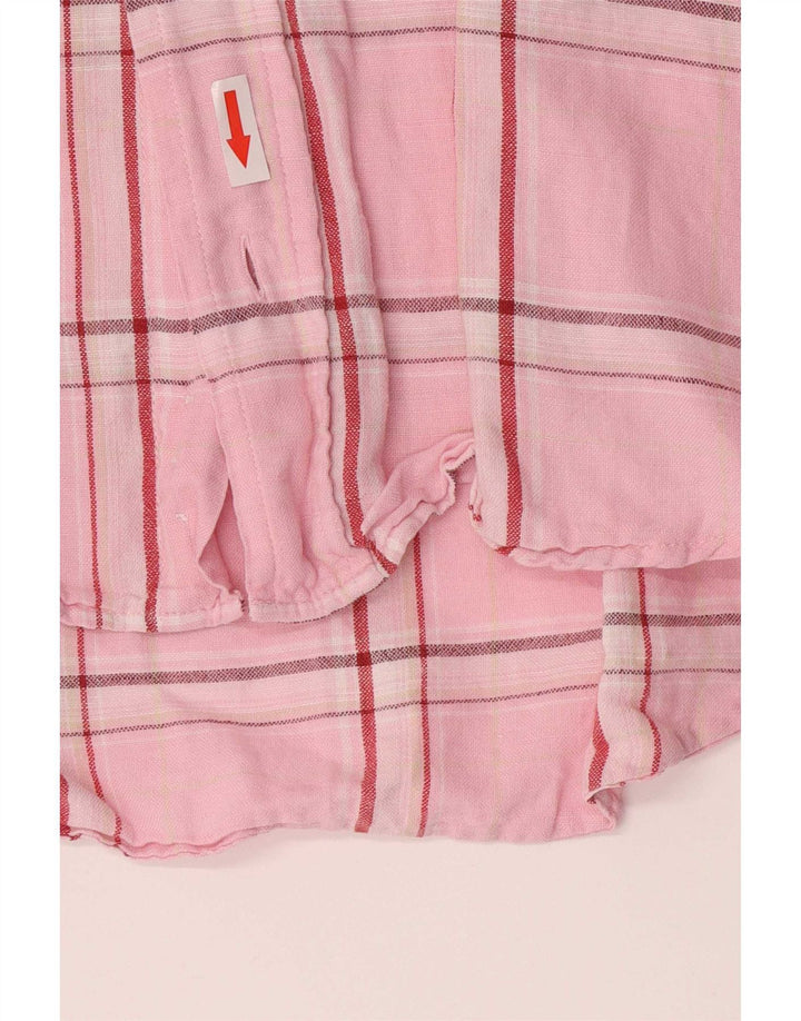 Murphy & Nye Mens Shirt Medium Pink Check Cotton