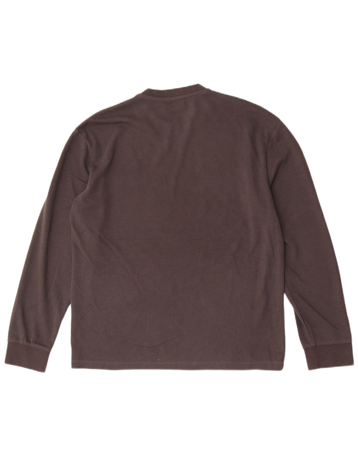 Gas Mens Top Long Sleeve Large Grey