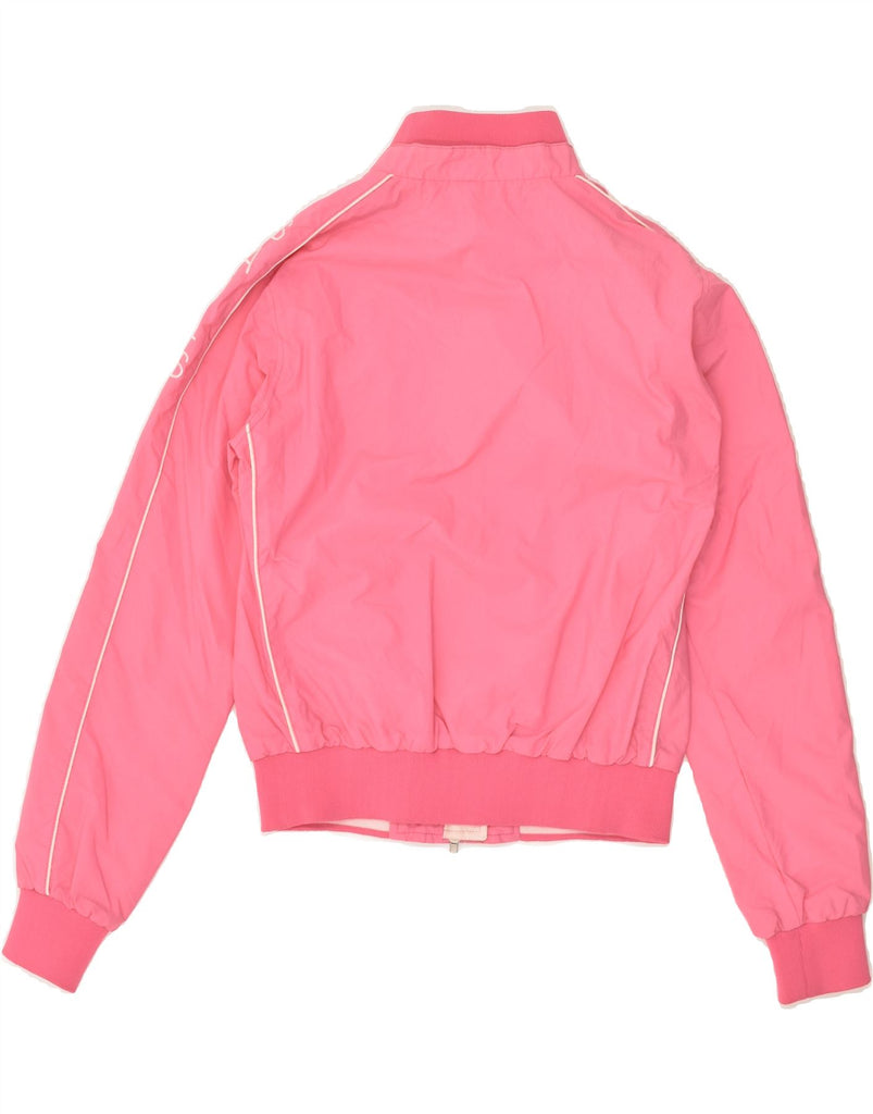 NORTH SAILS Womens Graphic Bomber Jacket UK 8 Small Pink Polyamide | Vintage North Sails | Thrift | Second-Hand North Sails | Used Clothing | Messina Hembry 