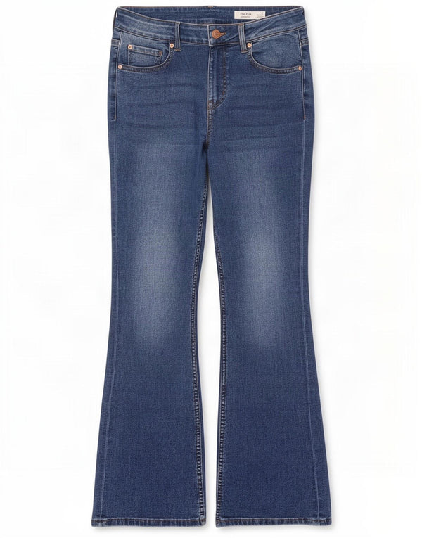 Marks & Spencer Womens The Eva Bootcut Jeans UK 12 Medium W28 L30 Blue