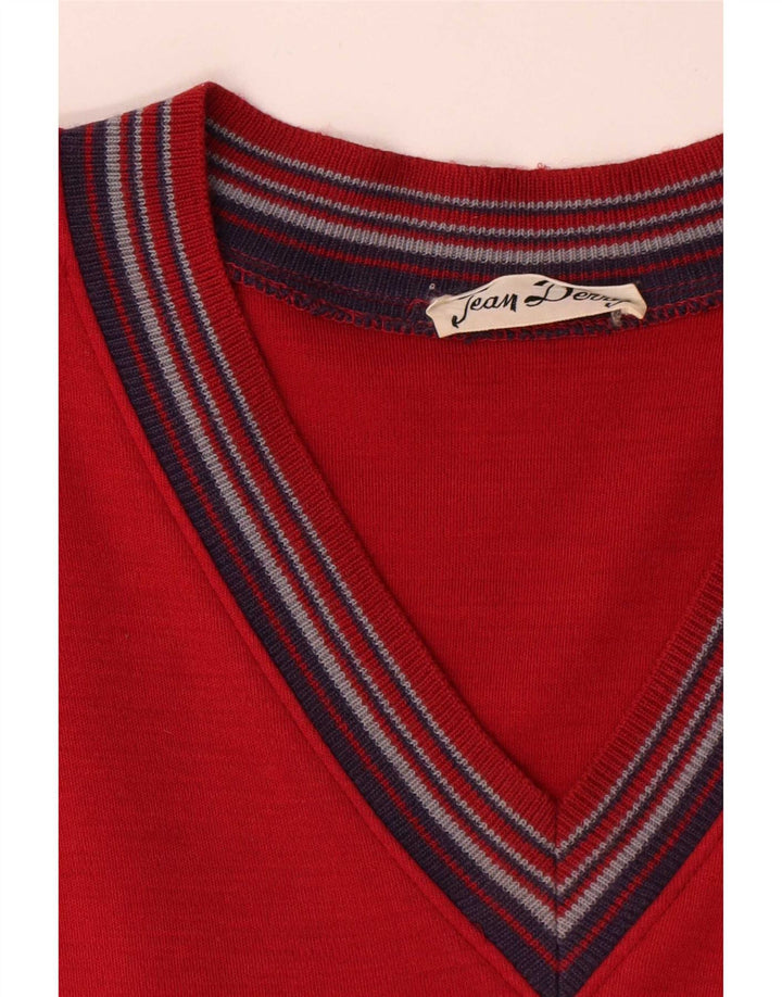 Vintage Womens A-Line Dress UK 12 Medium Red