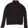 Zara Mens Roll Neck Jumper Sweater Large Black