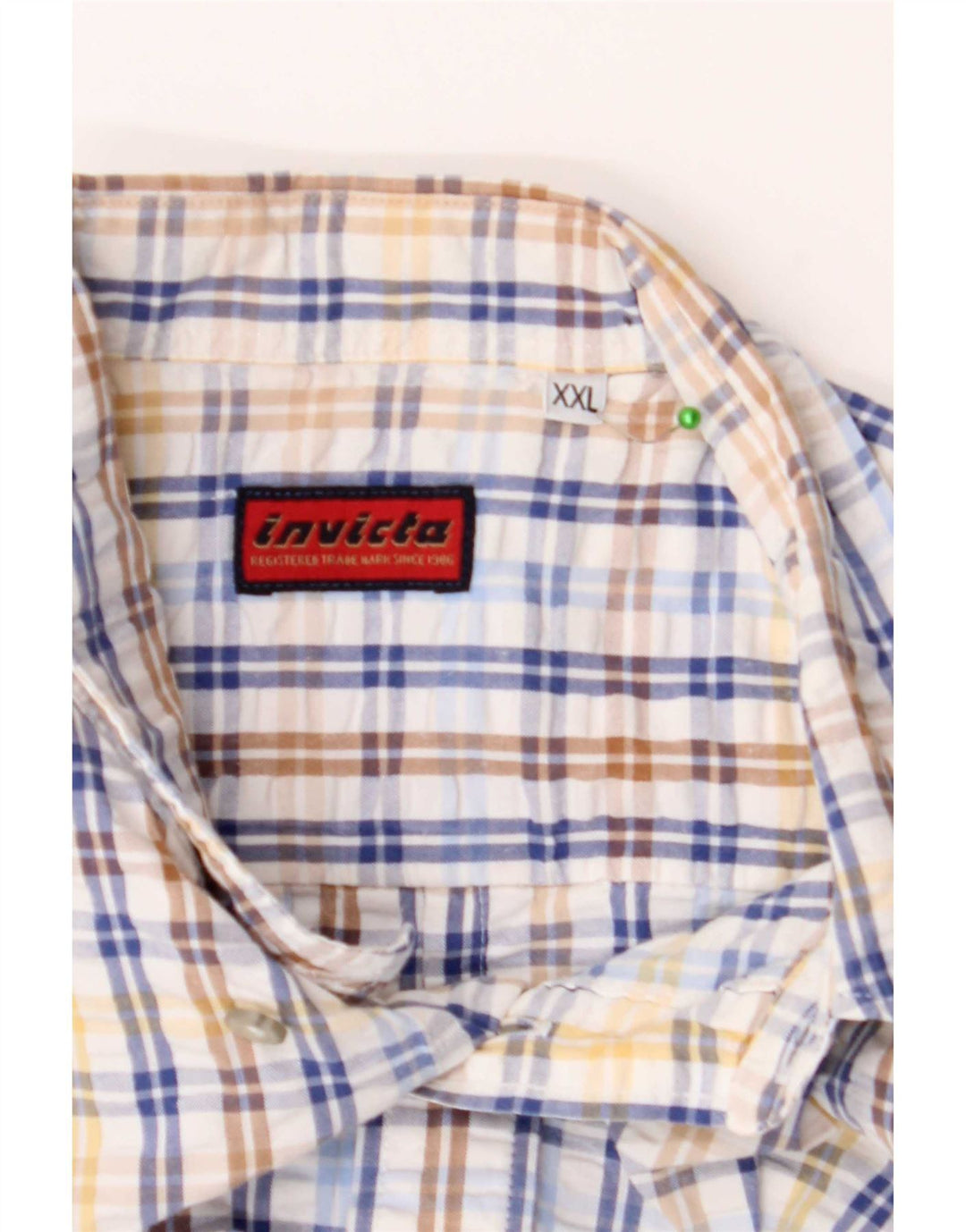 Invicta Mens Shirt 2XL Blue Plaid