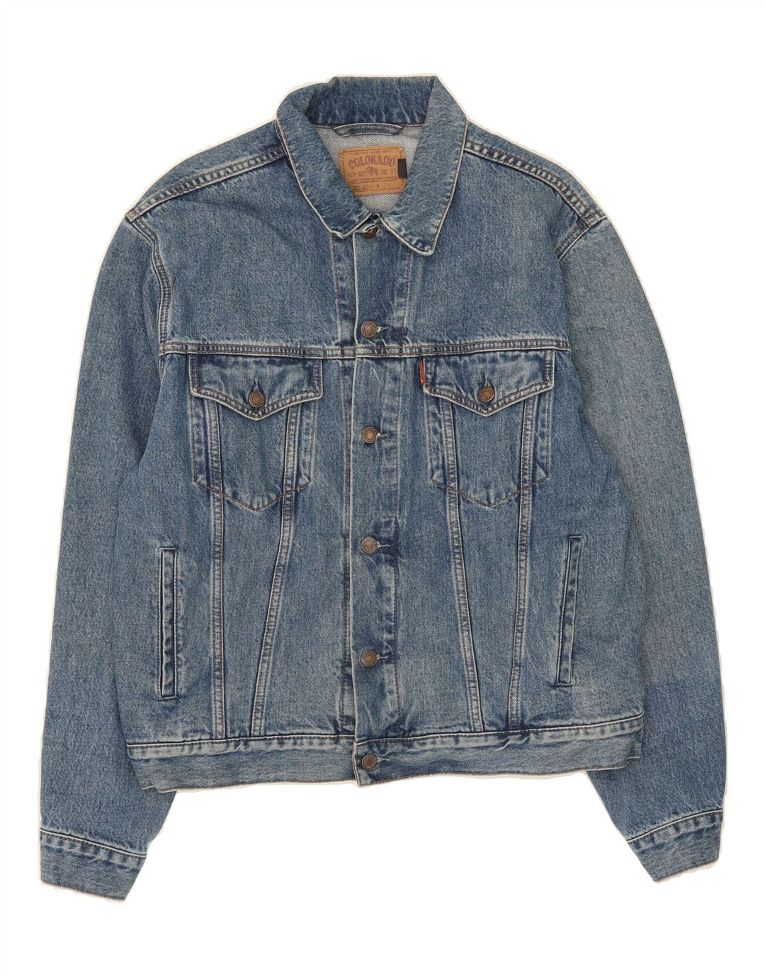 COLORADO Mens Denim Jacket UK 42 XL Blue Cotton Vintage Colorado and Second-Hand Colorado from Messina Hembry 