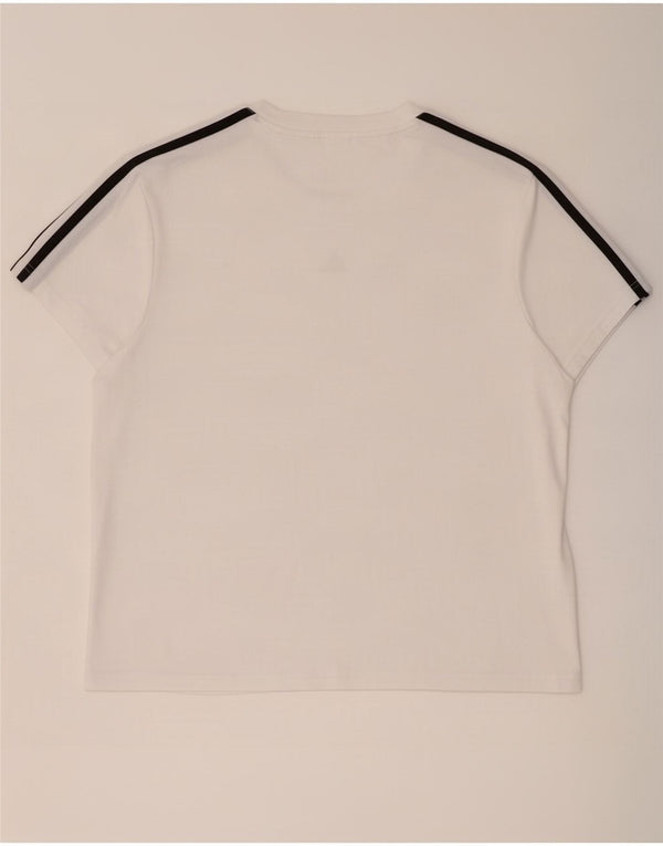 Adidas Womens T-Shirt Top UK 12/14 Medium White
