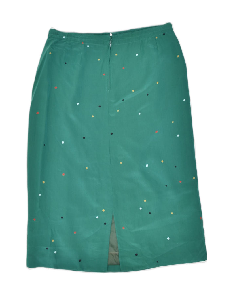 VINTAGE Womens Straight Skirt W28 Medium  Green Spotted | Vintage Vintage | Thrift | Second-Hand Vintage | Used Clothing | Messina Hembry 