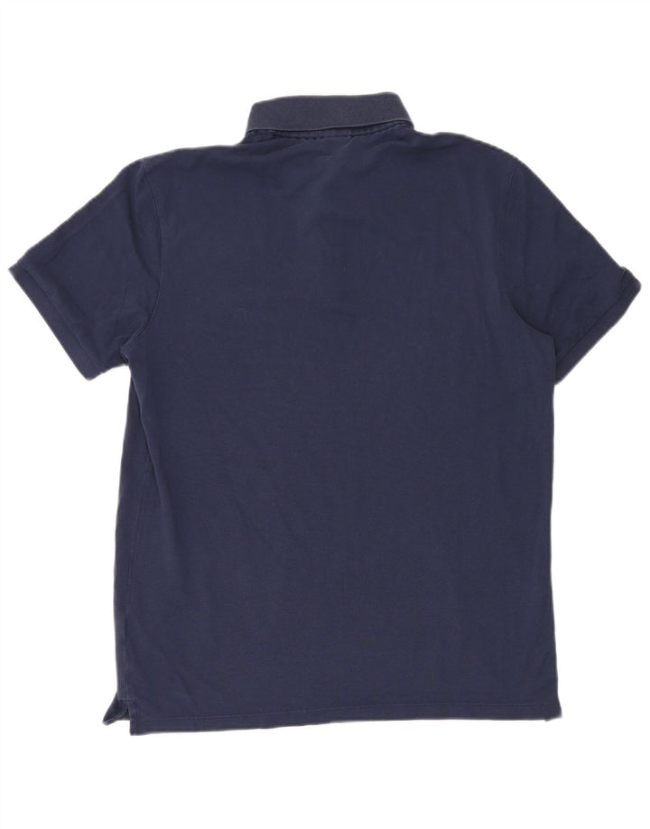 Hugo Boss Mens Polo Shirt Large Navy Blue Cotton