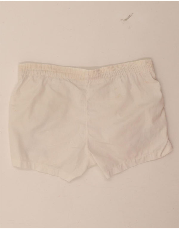 Sergio Tacchini Mens Graphic Sport Shorts IT 46 Small White Polyester