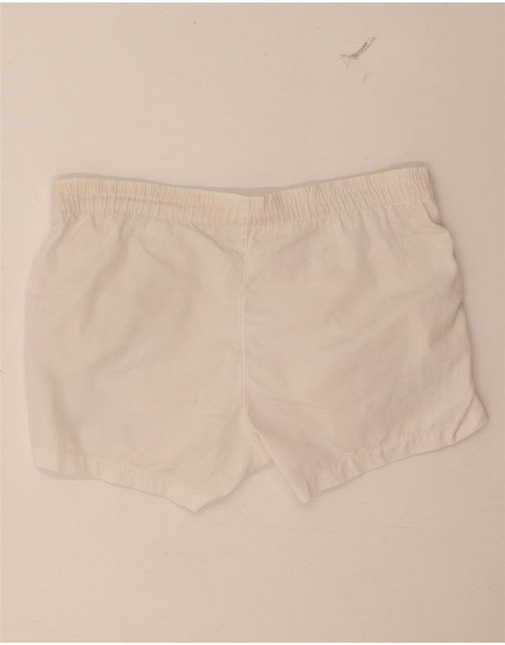 Sergio Tacchini Mens Graphic Sport Shorts IT 46 Small White Polyester