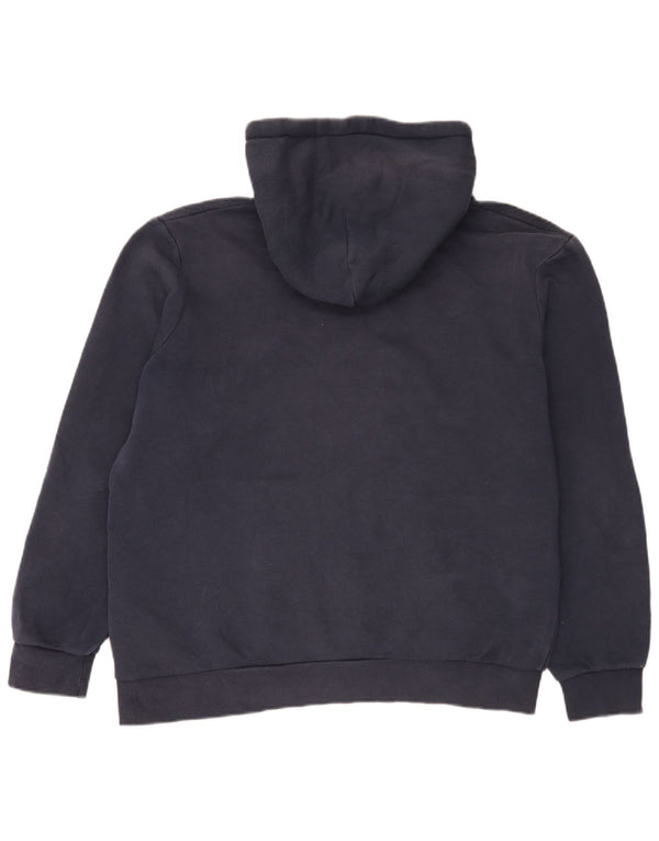 Jack & Jones Mens Graphic Hoodie Jumper XL Navy Blue Cotton