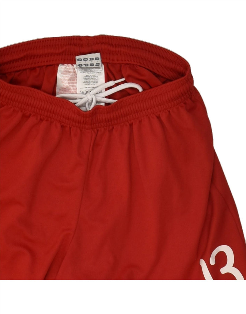 ADIDAS Mens Graphic Sport Shorts Small Red Polyester Vintage Adidas and Second-Hand Adidas from Messina Hembry 