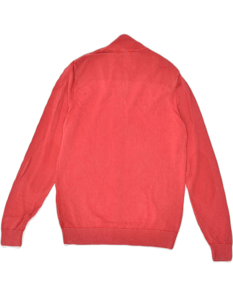 MARLBORO CLASSICS Mens Cardigan Sweater Medium Red Cotton | Vintage Marlboro Classics | Thrift | Second-Hand Marlboro Classics | Used Clothing | Messina Hembry 