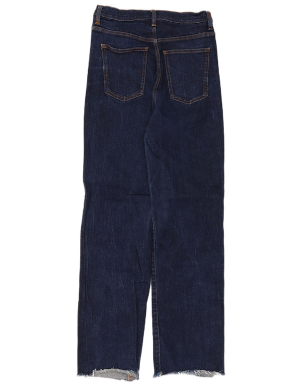 Zara Womens High Waist Loose Jeans EU 38 Small W28 L31 Navy Blue