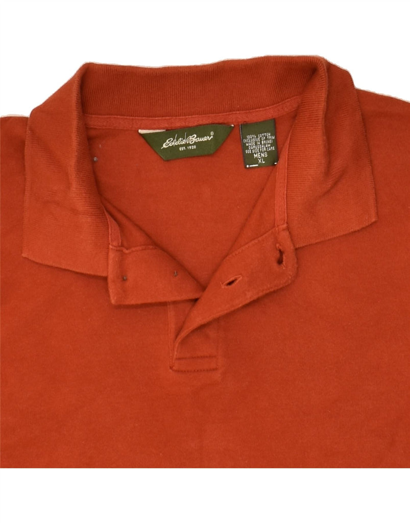 EDDIE BAUER Mens Polo Shirt XL Brown Cotton | Vintage Eddie Bauer | Thrift | Second-Hand Eddie Bauer | Used Clothing | Messina Hembry 