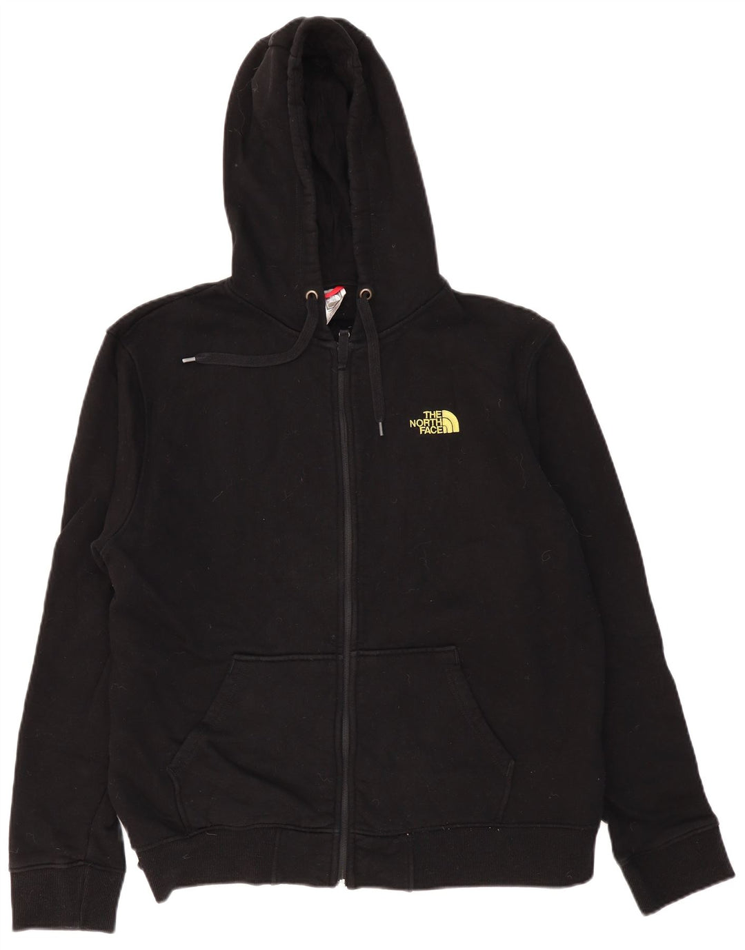 THE NORTH FACE Mens Zip Hoodie Sweater XL Black Cotton