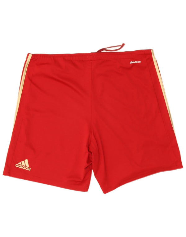Adidas Mens Climacool Sport Shorts Medium Red Polyester