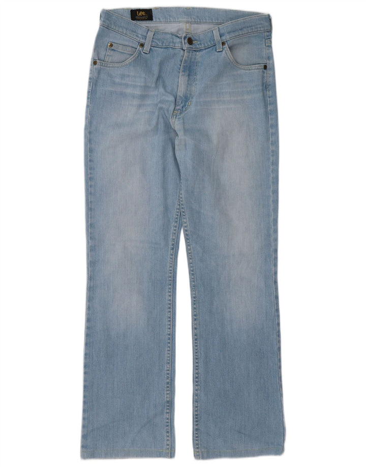 Lee Womens Straight Jeans W33 L30 Blue Cotton