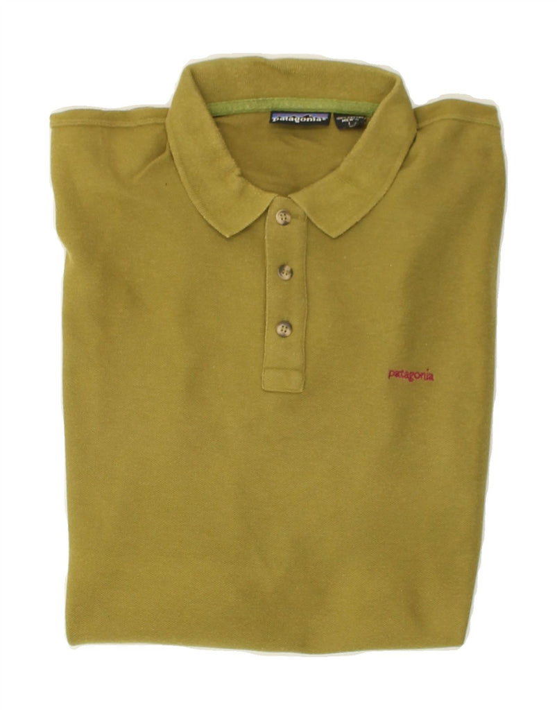PATAGONIA Mens Polo Shirt Large Green | Vintage Patagonia | Thrift | Second-Hand Patagonia | Used Clothing | Messina Hembry 