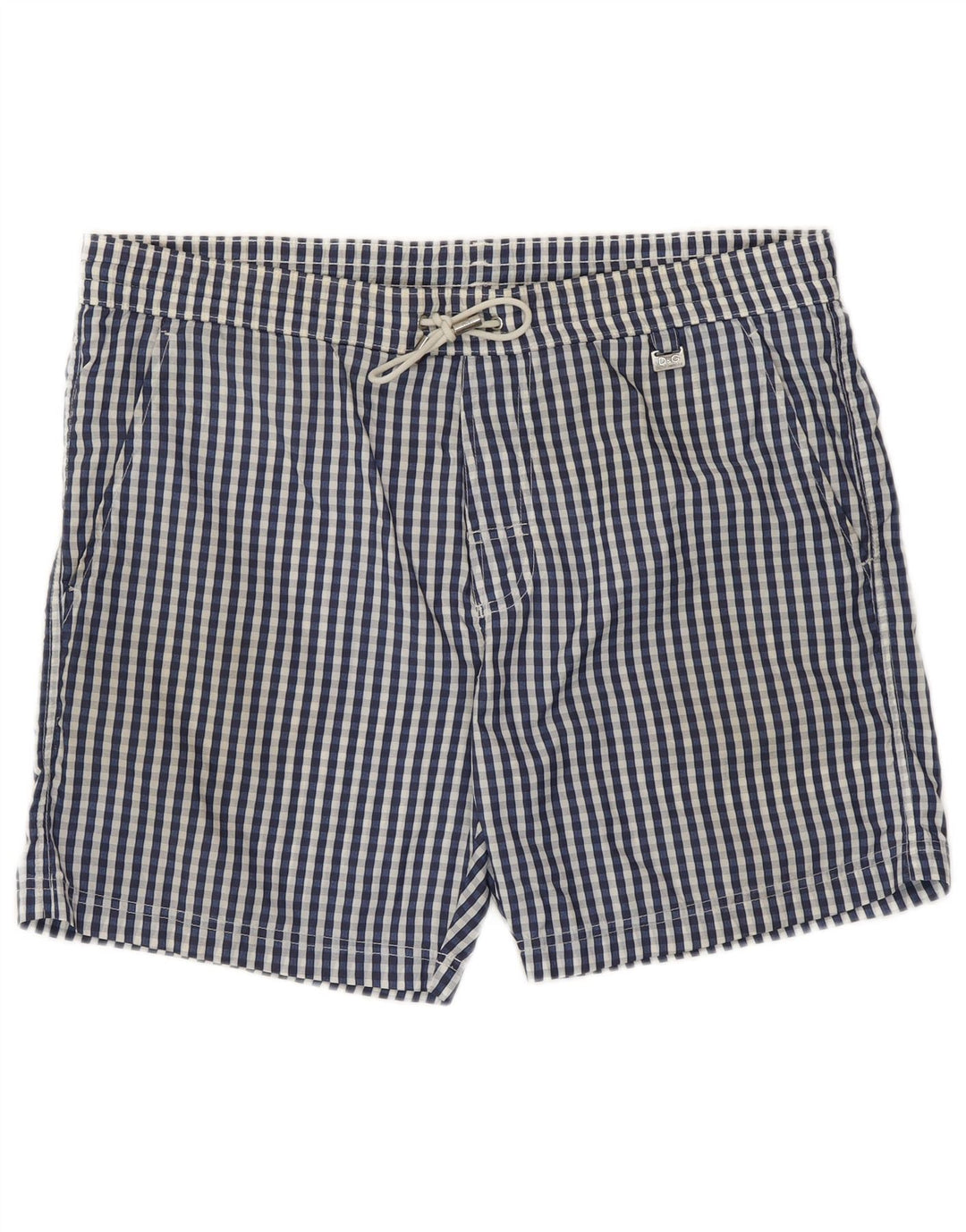 Dolce & Gabbana Mens Swimming Shorts Large Blue Check