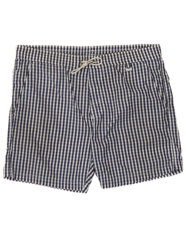 Dolce & Gabbana Mens Swimming Shorts Large Blue Check