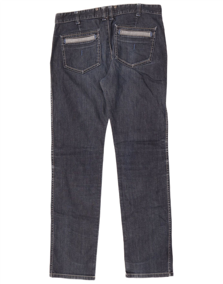 Calvin Klein Mens Straight Jeans W34 L33 Navy Blue Cotton