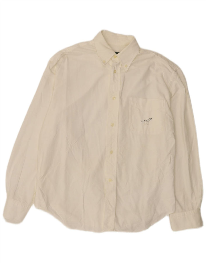 Henry Cottons Mens Shirt Size 40 15 3/4 Medium White