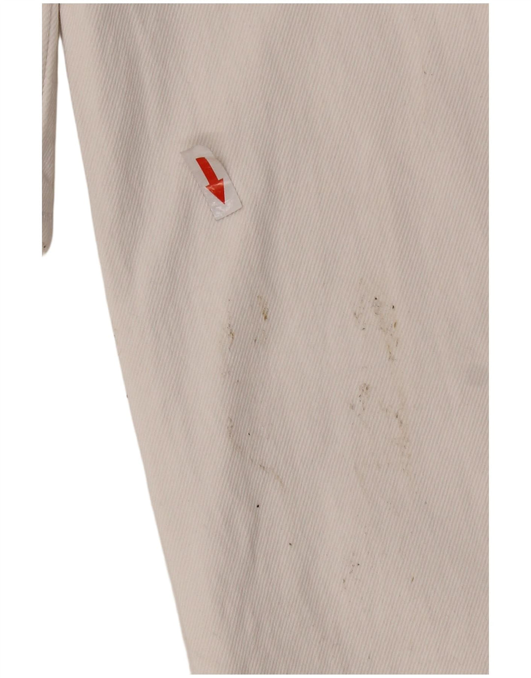 Zara Womens Denim Jumpsuit UK 14 Large White Cotton