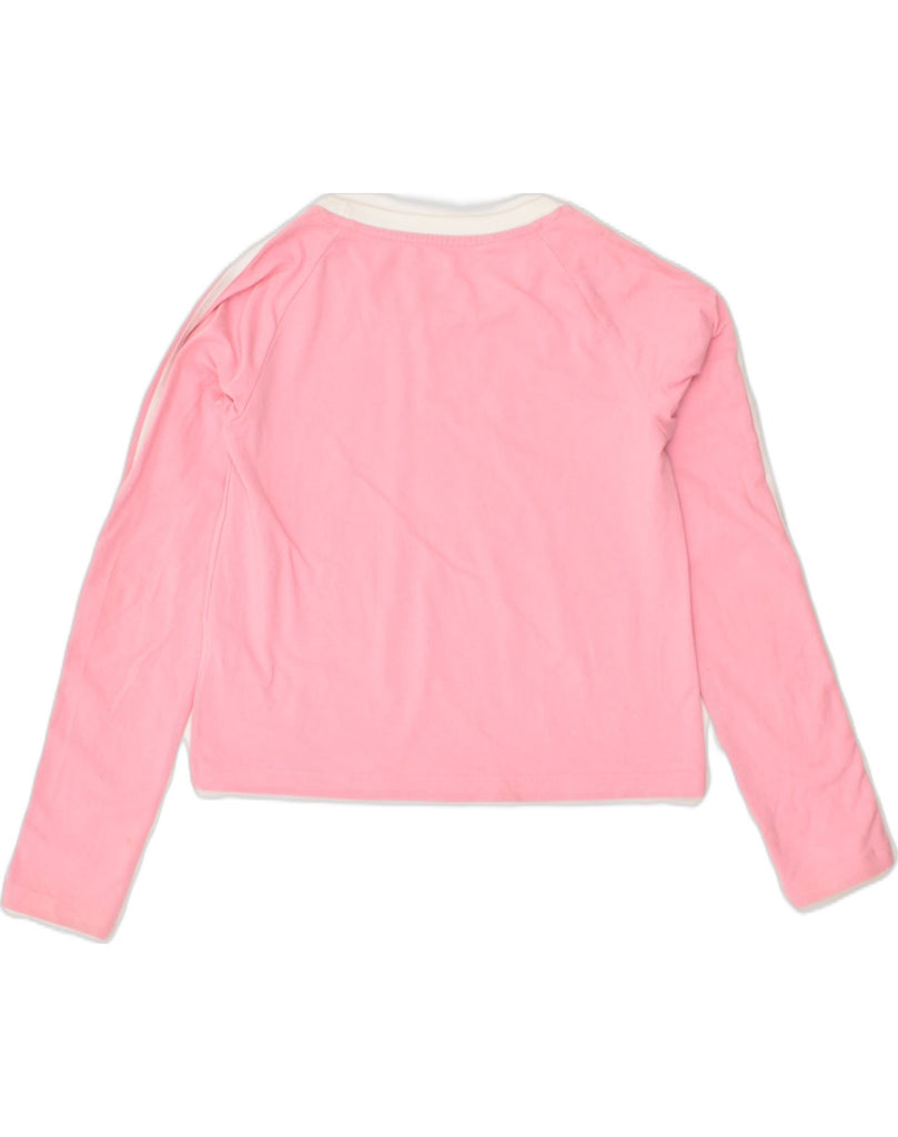 ADIDAS Girls Top Long Sleeve 11-12 Years Pink Cotton | Vintage Adidas | Thrift | Second-Hand Adidas | Used Clothing | Messina Hembry 