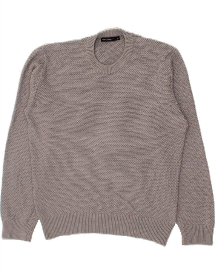 FRENCH CONNECTION Mens Crew Neck Jumper Sweater Large Grey Cotton Vintage French Connection and Second-Hand French Connection from Messina Hembry 