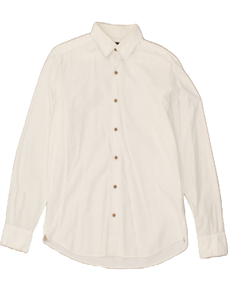 MASSIMO DUTTI Mens Shirt Medium White | Vintage Massimo Dutti | Thrift | Second-Hand Massimo Dutti | Used Clothing | Messina Hembry 